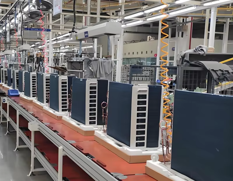 Air conditioning assembly line